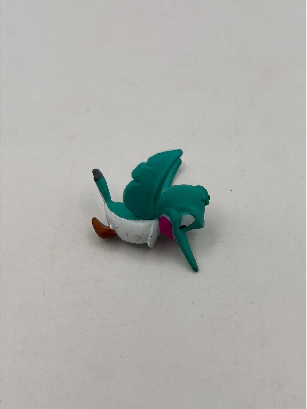 Disney Flit Hummingbird Miniature Figure 1990s Painted Details 3 cm Teal